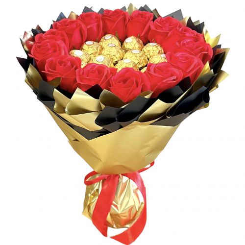 Oryginalny Bukiet Ferrero Rocher prezent na Urodziny Imieniny i na Każdą Okazję